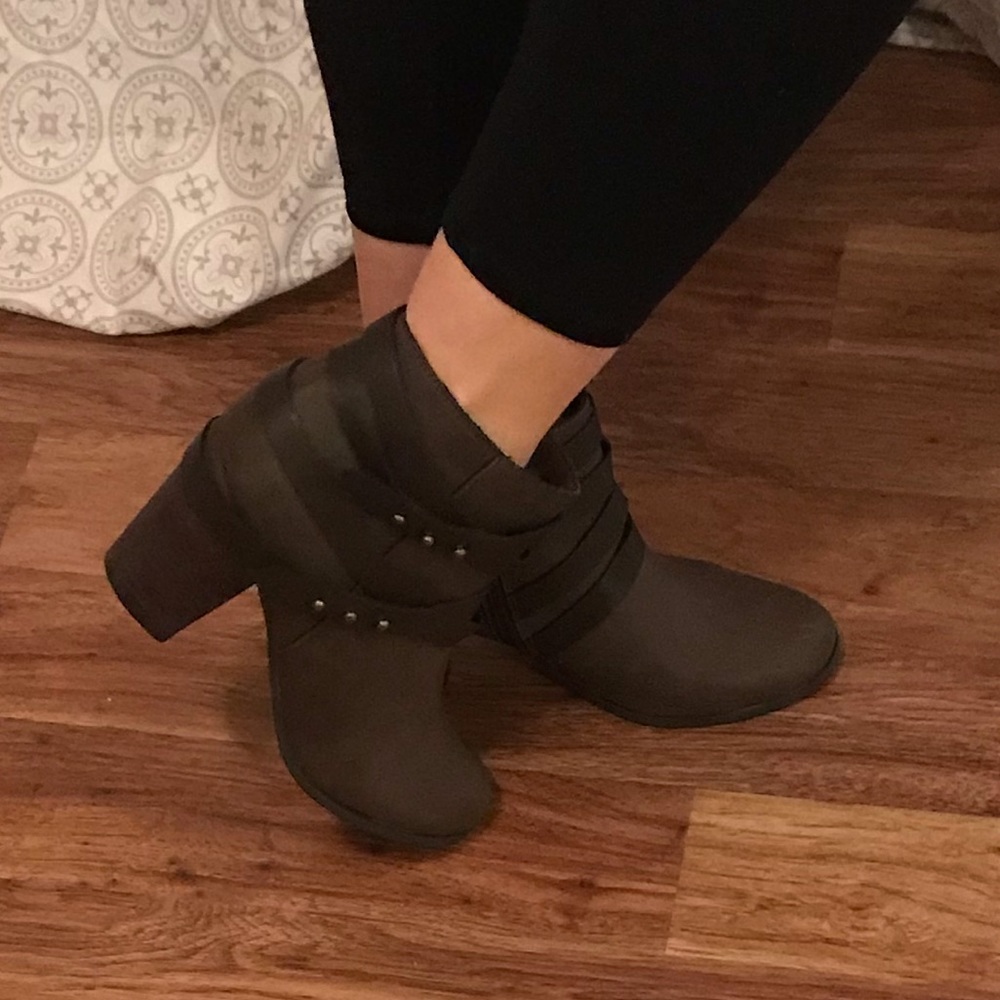 Mossimo Brown Booties with Straps